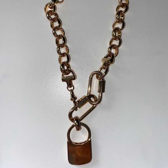 Chunky Gold Anthropologie Necklace - Picture 1 of 2
